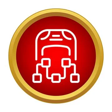 Artificial intelligence learning process computing deep neural network 스톡 일러스트