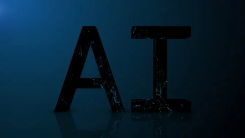 Artificial Intelligence Logo Loops. Artificial Intelligence (AI) Stock Footage 232796978
