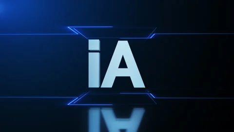 Artificial Intelligence Logo Loops. Artificial Intelligence (AI) Stock Footage 233926749