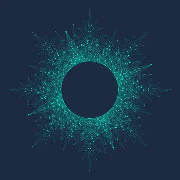 Artificial intelligence logo. Machine Learning concept. Digital Brain. Neural イラスト素材