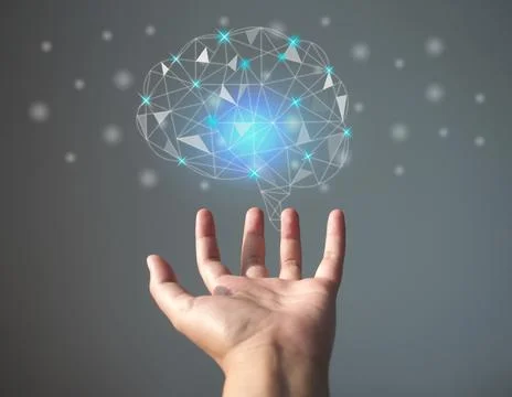 Artificial intelligence, machine learning and futuristic innovation. 写真素材