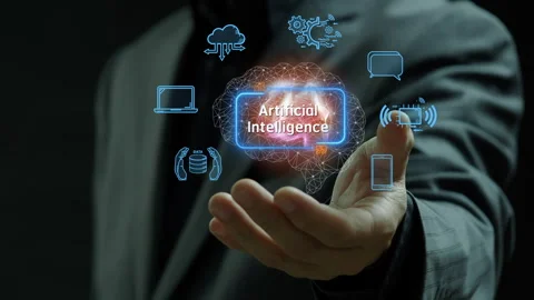 Artificial intelligence, machine learning concept Stock Footage 276488177