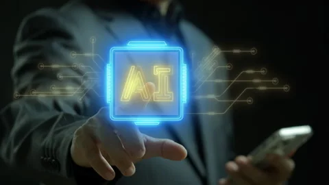 Artificial intelligence, machine learning concept Stock Footage 276488406