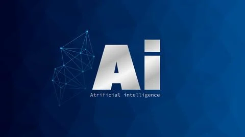 Artificial Intelligence. Machine learning. Smart digital technology Illustrazione stock