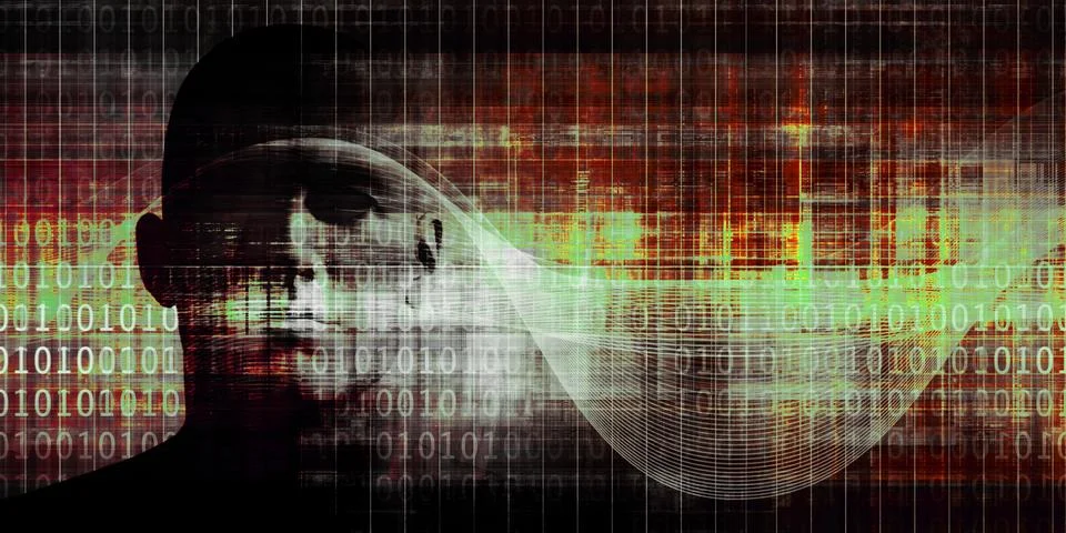 Artificial Intelligence Machine Learning Technology Innovation Concept 库存插图