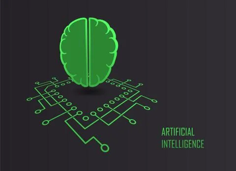 Artificial intelligence machine learning vector Stock-Illustration