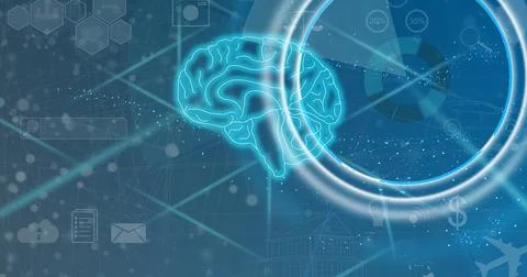 Artificial intelligence making possible new computer technologies and businesses Illustrazione stock