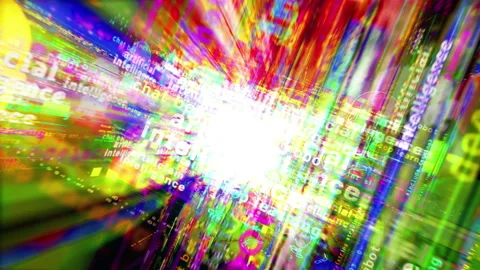 Artificial intelligence media and abstract screen seamless looped Stock Footage 238662085