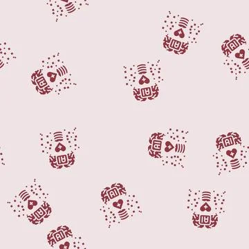 Artificial intelligence with medical data glyph seamless pattern 스톡 일러스트