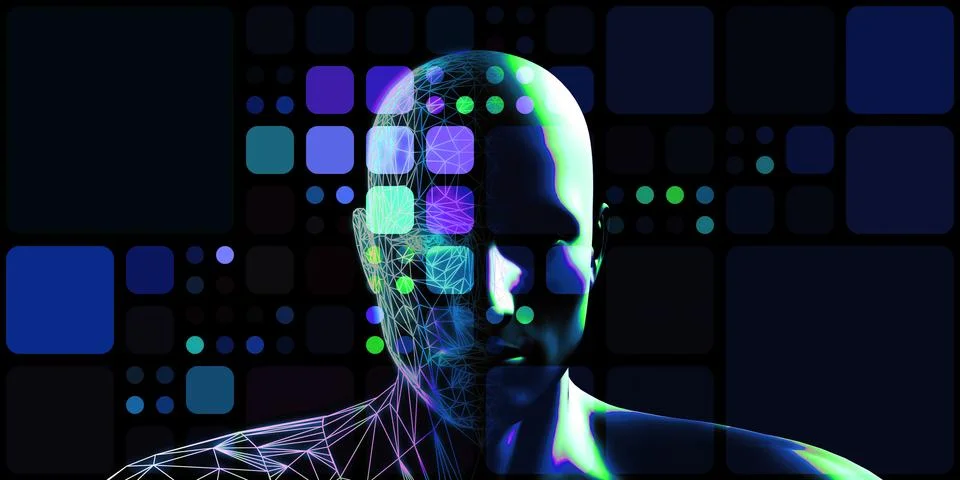 Artificial Intelligence Medical Services 스톡 일러스트