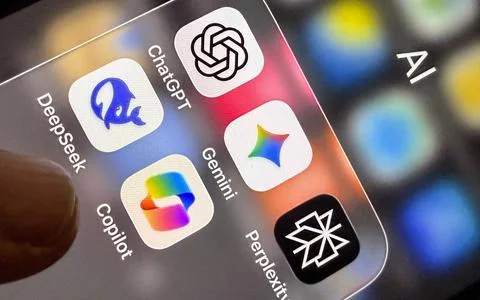 Artificial Intelligence mobile apps, Berlin, Germany - 31 Oct 2025 Stock Photos