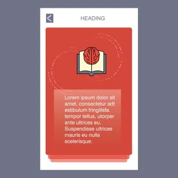 Artificial intelligence mobile vertical banner design design. Vector Stockillustratie