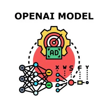 Artificial intelligence model processing data and learning algorithm 스톡 일러스트