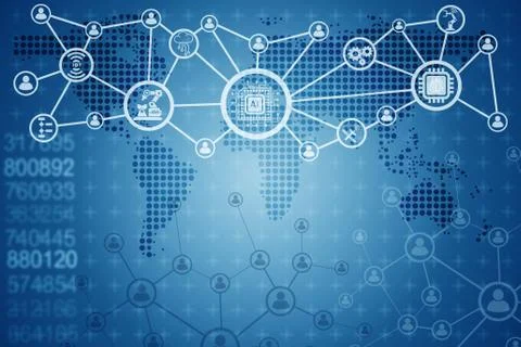 Artificial intelligence modern computing concept Ilustração Stock