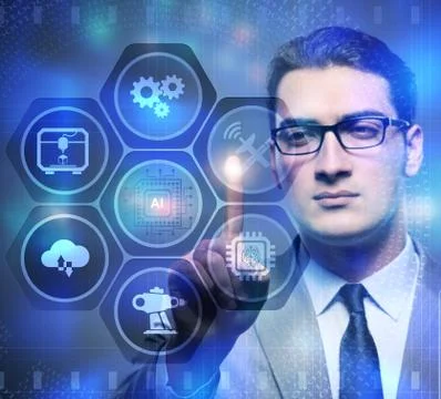 Artificial intelligence modern computing concept Stock-Fotos