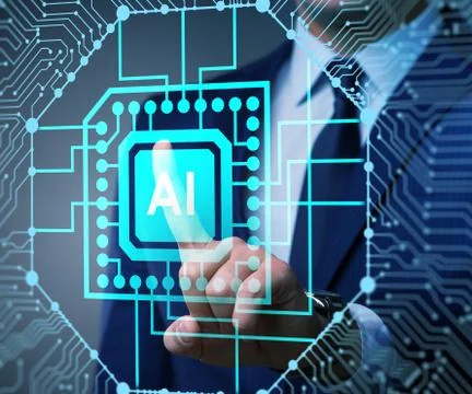 Artificial intelligence modern computing concept 写真素材