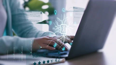 Artificial Intelligence in Modern Work Life Stock Footage 311526760