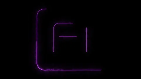 Artificial intelligence neon sign glitching on black background Stock Footage 333411329