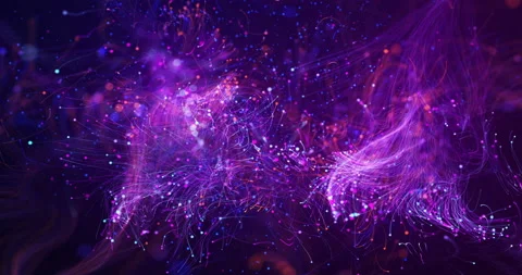 Artificial Intelligence Network Data Flowing Inside Of Optical Fibers. Stock Footage 198929980