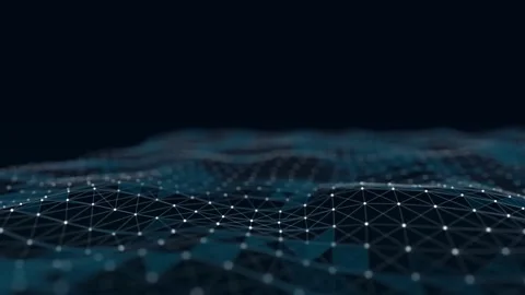 Artificial intelligence in a network . Structural transmission of information. Stock Footage 156209892