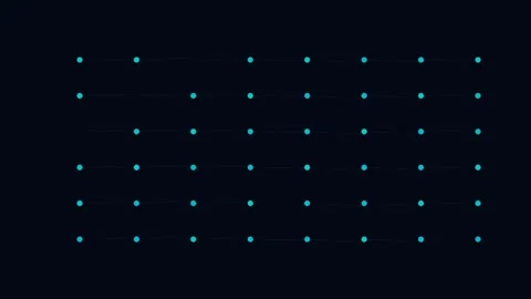 Artificial intelligence, neural network dots, data connection, digital tech Stock Footage 347961002