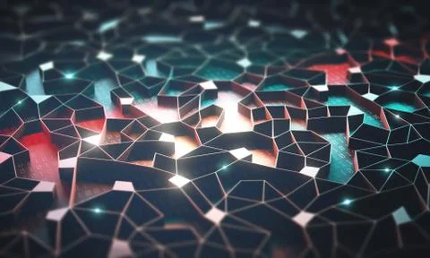 Artificial Intelligence / Neural Network Stock Illustration