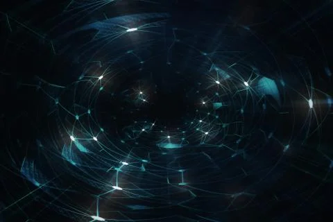 Artificial Intelligence / Neural Network Illustrazione stock