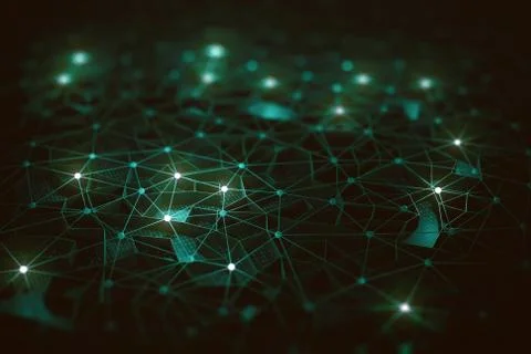 Artificial Intelligence / Neural Network Illustrazione stock