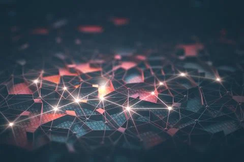 Artificial Intelligence / Neural Network Stock Illustration