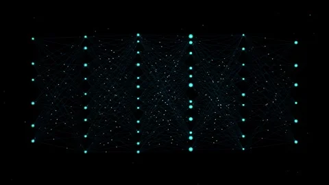 Artificial Intelligence Neural Network Node Connection Digital Data Motion G Stock Footage 346043157