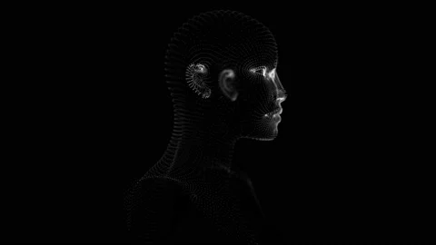 Artificial intelligence neural network. Online business and communication. 3D Stock Footage 201455536