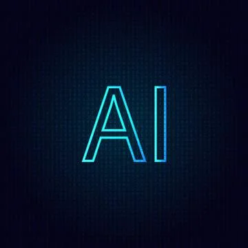 Artificial intelligence is a new technological process. Stock Illustration