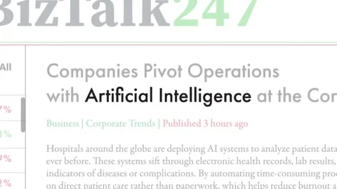 Artificial intelligence news articles Stock Footage 304278135