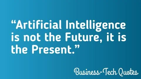 Artificial Intelligence is not the future, it is the present. イラスト素材