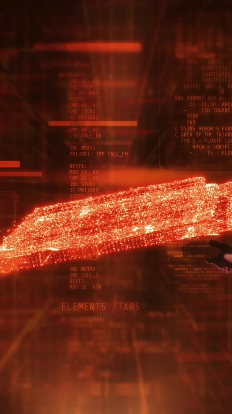 Artificial intelligence operates in the digital space. Stock Footage 325323148