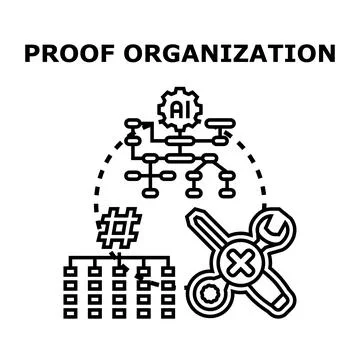 Artificial intelligence organizing data and complex systems イラスト素材