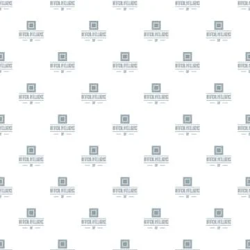 Artificial intelligence pattern seamless 스톡 일러스트