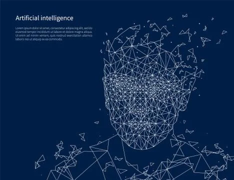 Artificial Intelligence Poster Text Sample Vector Stock Illustration