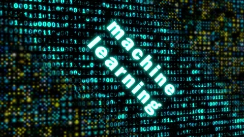 Artificial intelligence power of machine learning concepts animation on bin.. Stock Footage 253554431