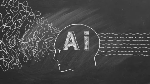 Artificial intelligence processes incoming information Stock Footage 273177128