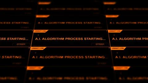 Artificial Intelligence Processes Starting 20 写真素材