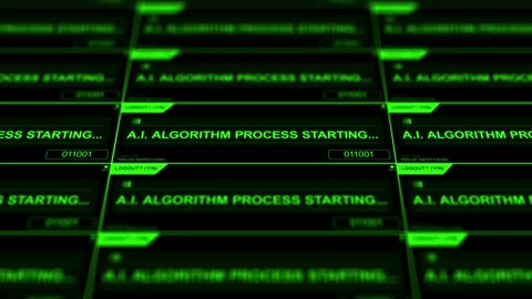 Artificial Intelligence Processes Starting Stock Footage 320209062