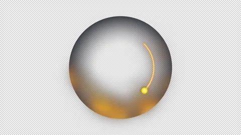 Artificial intelligence processing animated loading state on dark background Stock Footage 340286161