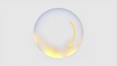 Artificial intelligence processing circular loading state animation Vídeos de archivo 342243377