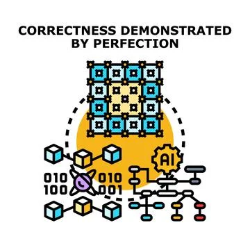 Artificial intelligence processing data achieving optimized perfection 库存插图