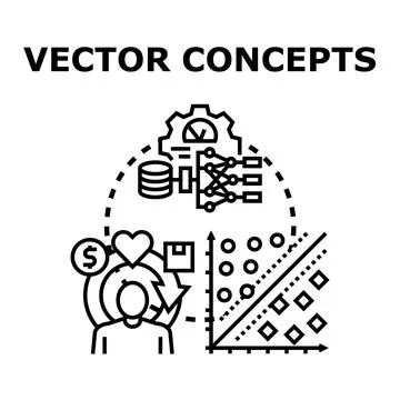 Artificial intelligence processing data and machine learning concepts 스톡 일러스트