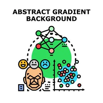Artificial intelligence processing data for machine learning analysis Stock Illustration