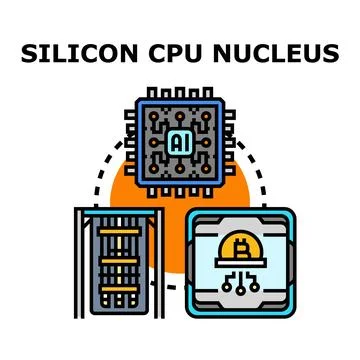 Artificial intelligence processing financial cryptocurrency transactions an.. Stock Illustration