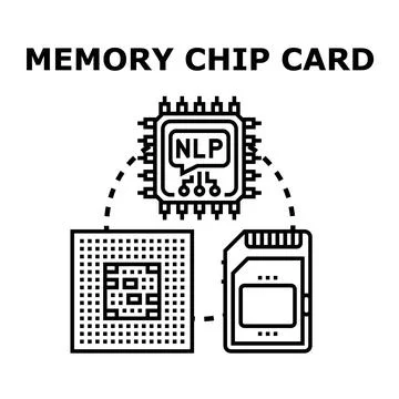 Artificial intelligence processing speech and digital memory data Stockillustratie