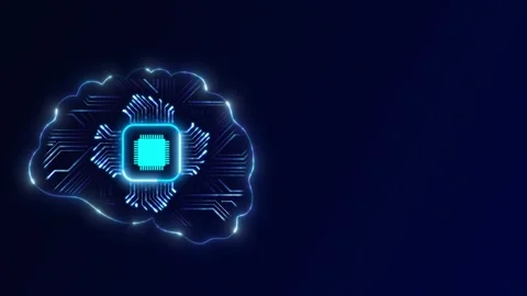 Artificial Intelligence Processor Brain AI chatbot concept AI Learning Business Stock Footage 316158176